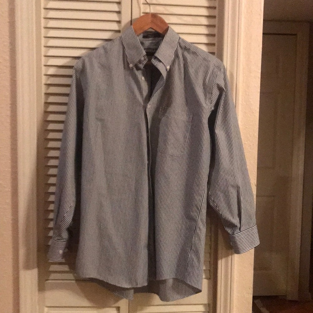 Men’s striped dress shirt